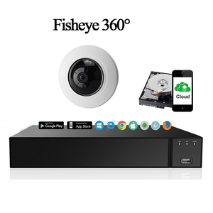 Fisheye-pakke - NVR, Kamera, 3TB HDD (overvåker 360°)