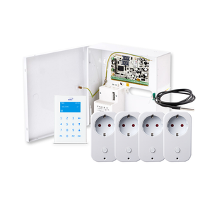 GSM - Varmestyringspakke, 4 strømplugger, temperaturdetekt