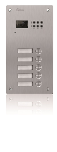 7105/INOX Dørpanel 5 knapper/ 2 wire